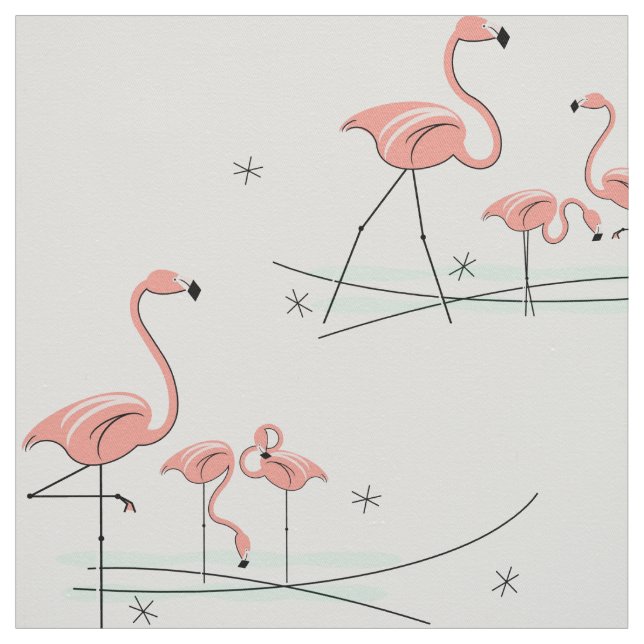 Tecido Flamingo Ocean Multi-large (Modelo)
