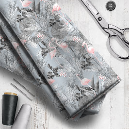 Tecido Flamingo Orchid Pattern Tropical ID868