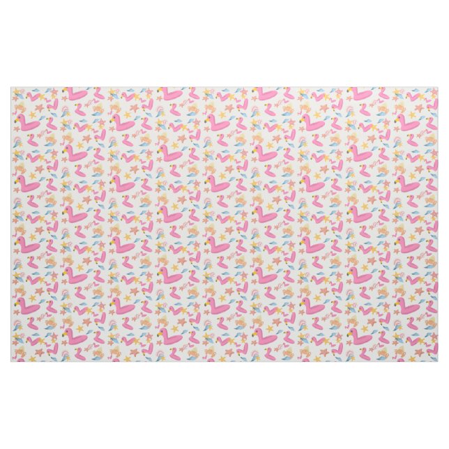 Tecido Flamingo summer party  (Fat Quarter)