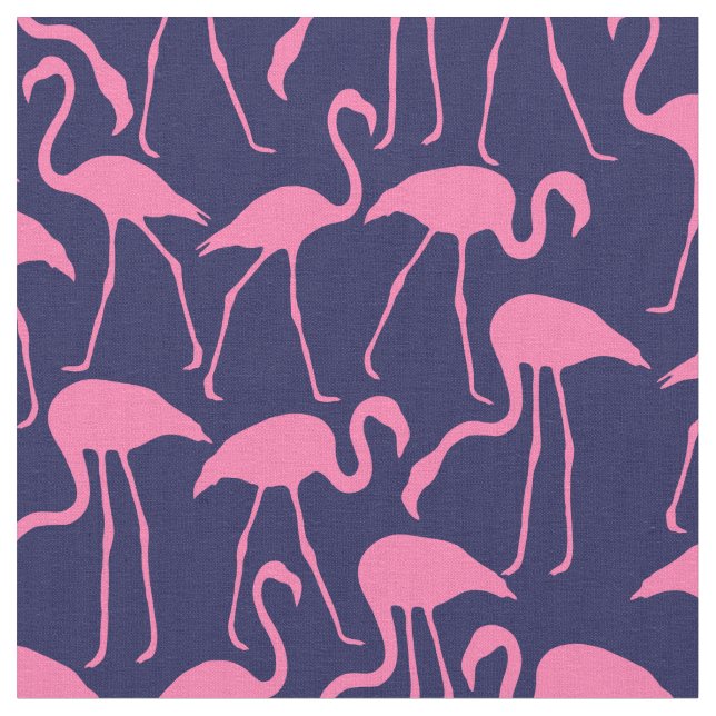 Tecido Flamingos Rosa Quente (Detalhe)