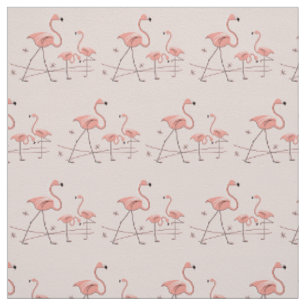 Tecido Flamingos Rosa Trio 2