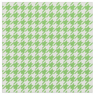 Tecido Flash verde & Houndstooth branco