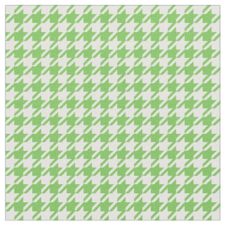 Tecido Flash verde & Houndstooth branco