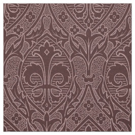 Tecido Fleur de Lys - Vinho