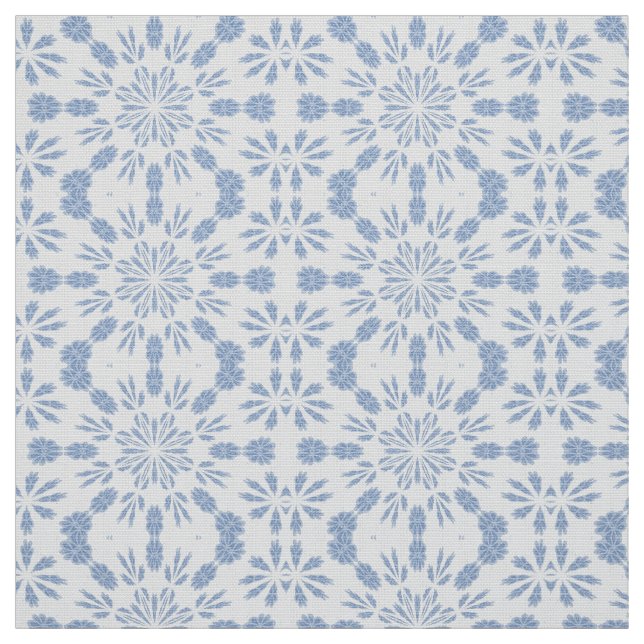 Tecido Floco de neve azul B (Modelo)