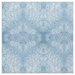 Tecido Flocos de neve do bebê azul da Lillian
