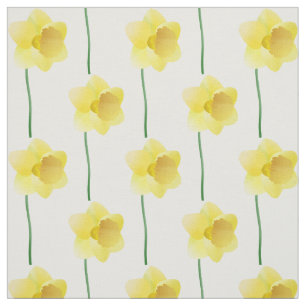 Tecido Flor amarela do primavera do daffodil no fundo