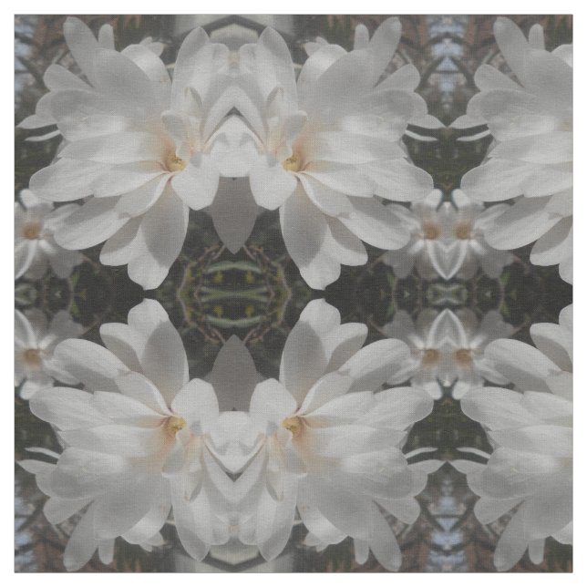 Tecido Flor Branco (Modelo)