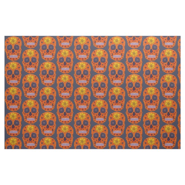 Tecido Flor - Caveira 1 (Fat Quarter)