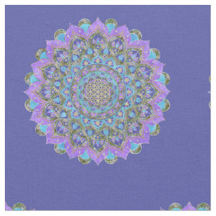 Tecido Flor Da Vida - Estilo De Mandala Índia 2
