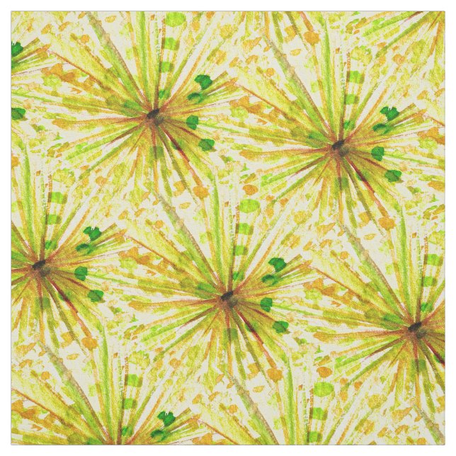 Tecido Flor dandelion de flor silvestre amarela (Modelo)
