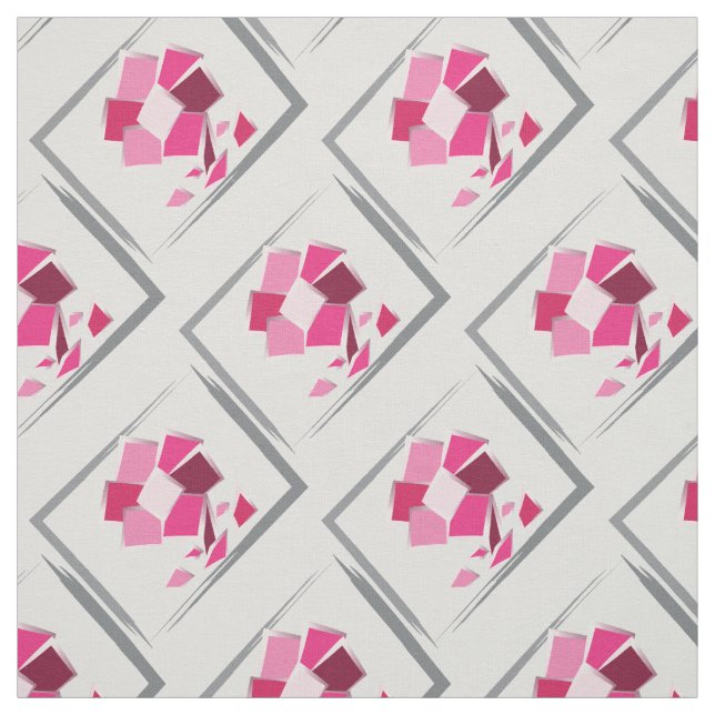 Tecido flor de abstrato fuchsia (Modelo)