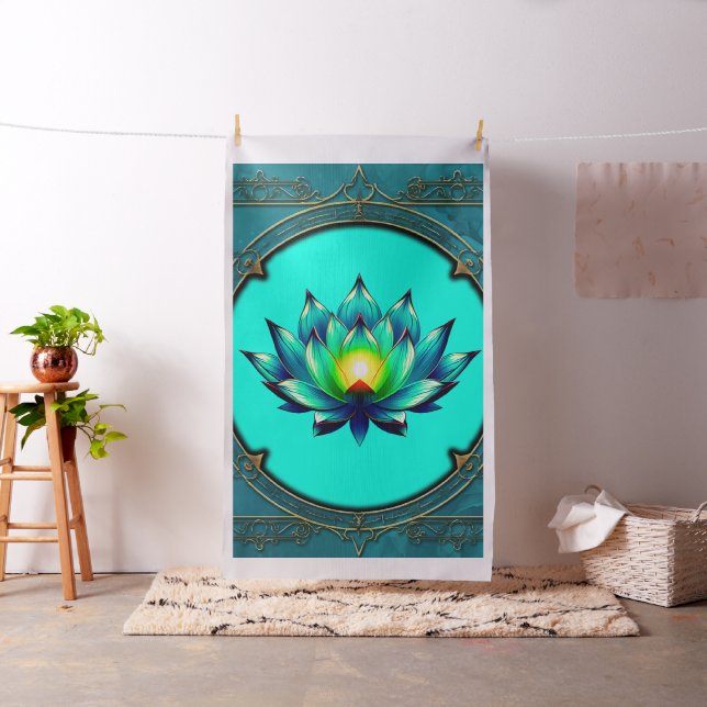 Tecido Flor de Elegância, Lotus Místico. (In Situ)