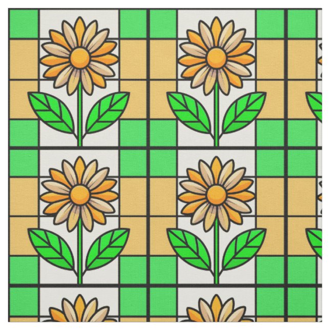 Tecido Flor de Vidro Manchado (Modelo)