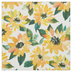 Tecido Floral Amarelo de ENERGIA SFOLOWER