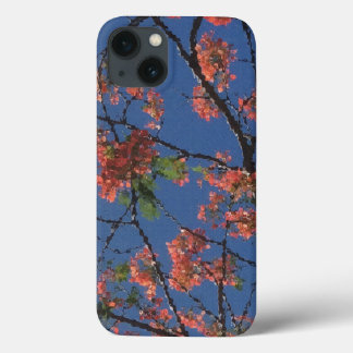 Tecido floral, azul