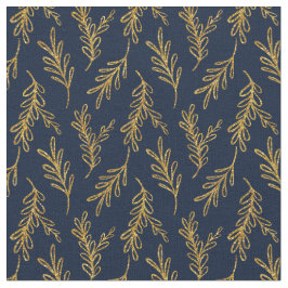 Tecido Floral Azul Padrão Sem Costura Elegante Boh