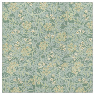 Tecido Floral Botânica Vintage Teal e Verde