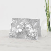 Tecido Floral Branco sobre Branco, Cartão Interno 