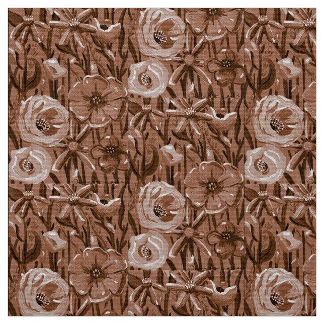 Tecido Floral Brown (Modelo)