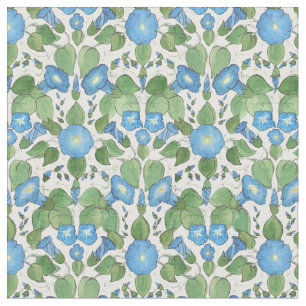 Tecido floral da corriola azul bonito