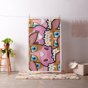 Tecido Floral de Borboleta