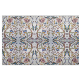 Tecido Floral de Cor Suave do Design Jacobean