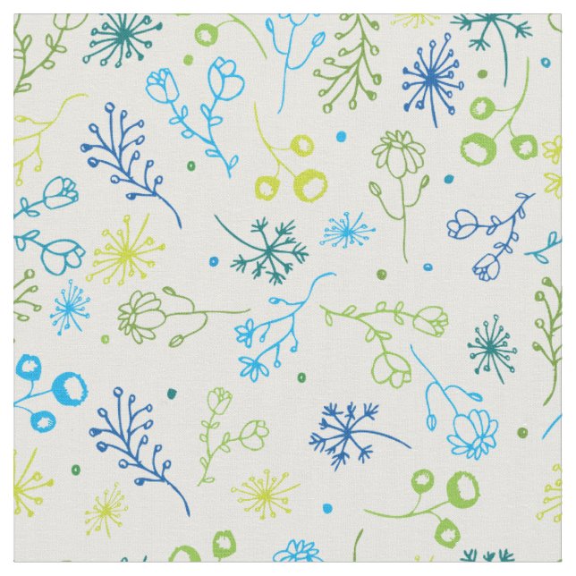 Tecido Floral de Saltito de Primavera (Detalhe)
