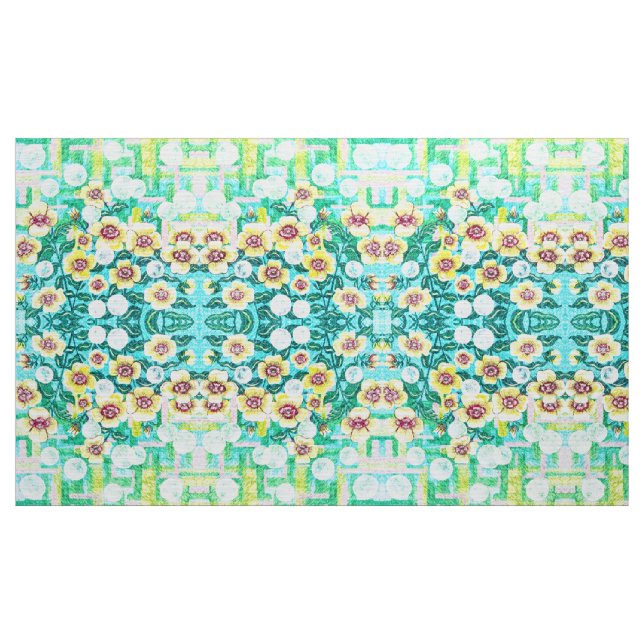 Tecido Floral Desenho a Lápis (Jarda)