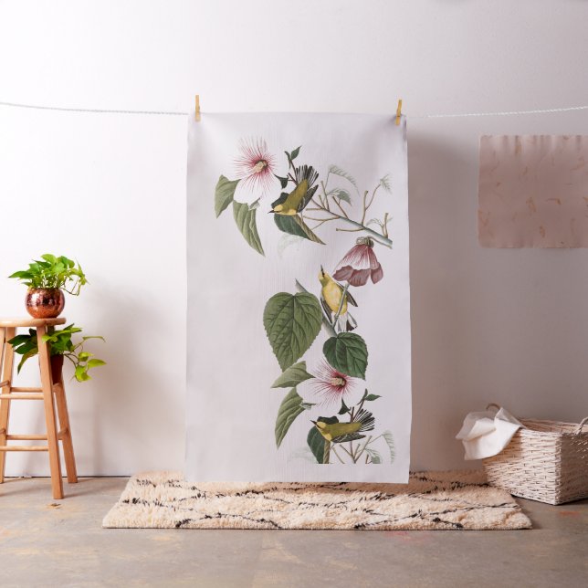 Tecido floral dos animais selvagens dos pássaros (In Situ)
