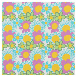 Tecido Floral Groovy 70s