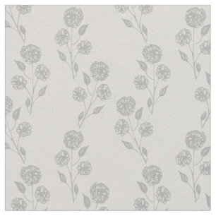 Tecido Floral Neutro