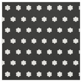 Tecido Floral preto e branco das flores pequenas bonitos