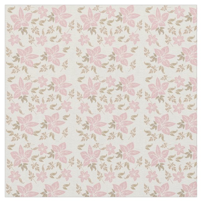 Tecido Floral Rosa (Detalhe)