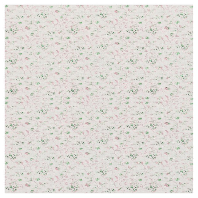 Tecido Floral Rosa Pequeno Pastel (Detalhe)
