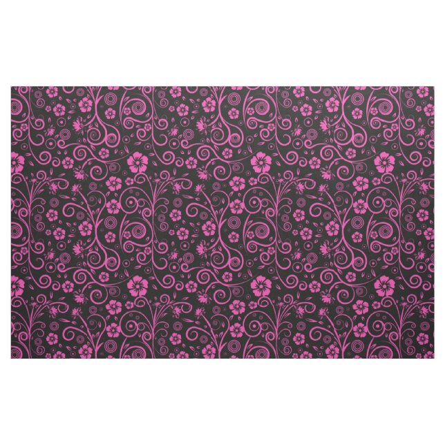 Tecido Floral Rosa Picado (Jarda)