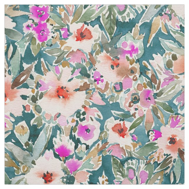 Tecido Floral tropical luxúria das FÉRIAS DELEGADAS (Modelo)