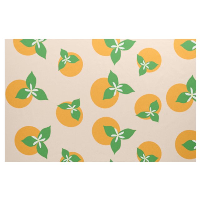 Tecido Flores alaranjadas (Fat Quarter)