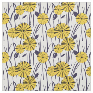Tecido Flores amarelas