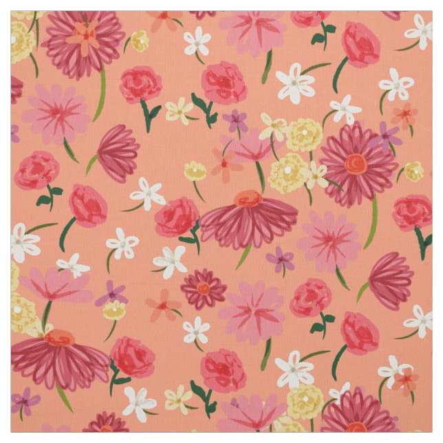 Tecido Flores bonito Pintadas (Modelo)