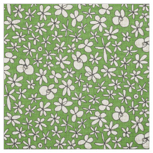 Tecido flores da garland verdes