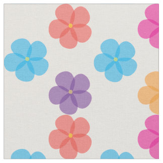 Tecido Flores de Aquarela