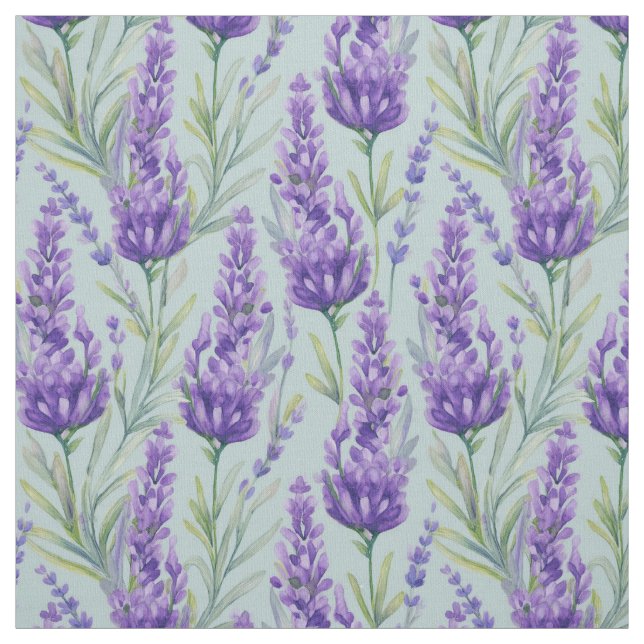 Tecido Flores de Lavanda de Aquarela para Decores Frances (Modelo)
