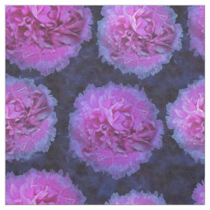 Tecido Flores De Peônias De Lush Rosa