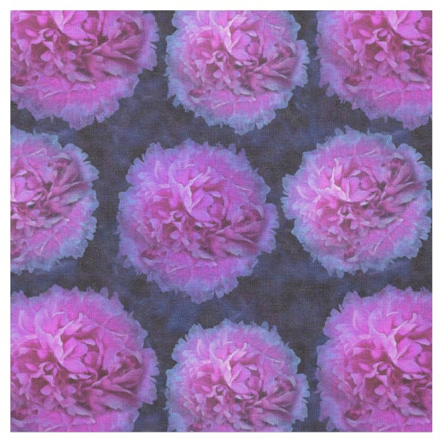 Tecido Flores De Peônias De Lush Rosa (Detalhe)
