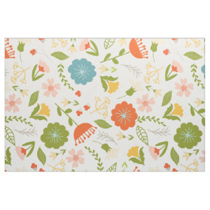 Tecido Flores de Verão ótimas e Coloridas Padrões Inó