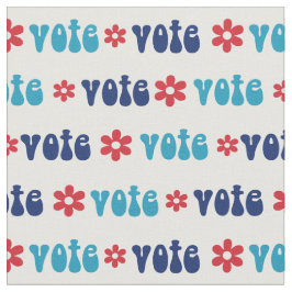 Tecido flores de votação