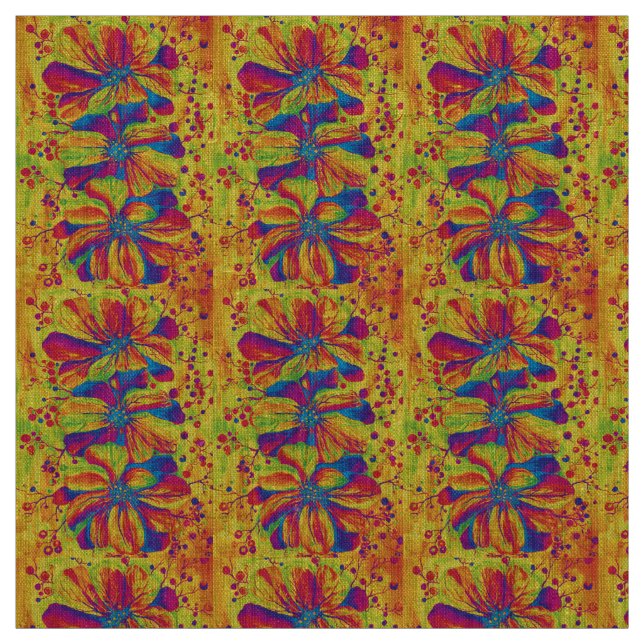 Tecido Flores delfinas (Modelo)