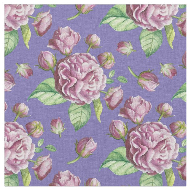 Tecido Flores do Jardim Camélia Rosa (Detalhe)