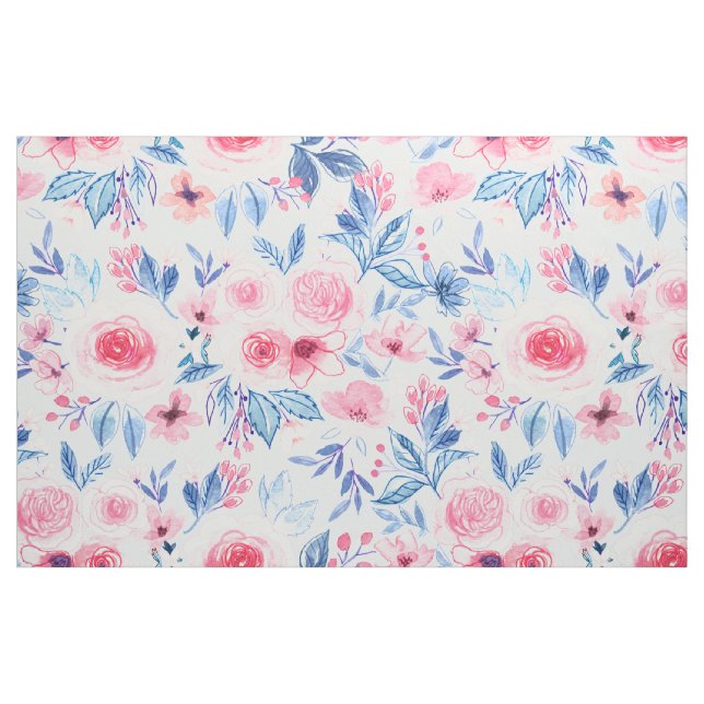 Tecido Flores e folhas aquáticas 2 (Fat Quarter)